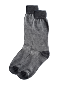 Men acrylic socks plain design grey